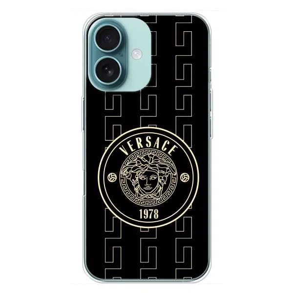 Чохол з принтом «Лого Версаче» для iPhone 16 Plus