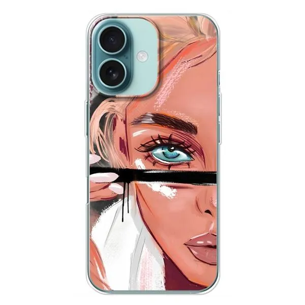 Чохол з принтом «Макіяж» для iPhone 16 Plus Чохол з принтом «Макіяж» для iPhone 16 Plus