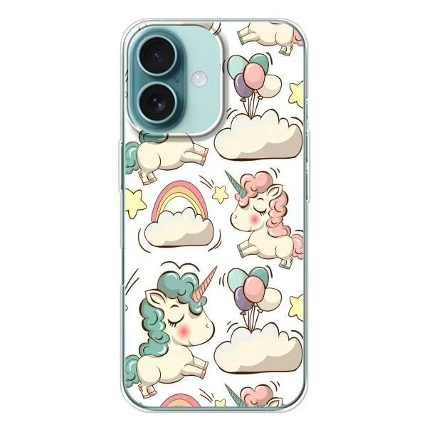Чохол з принтом «Єдиноріжки» для iPhone 16 Plus
