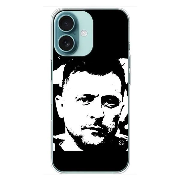 Чохол з принтом «Зеленский АРТ» для iPhone 16 Plus