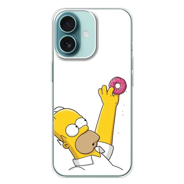Чохол з принтом «Гомер з пончиком» для iPhone 16 Plus