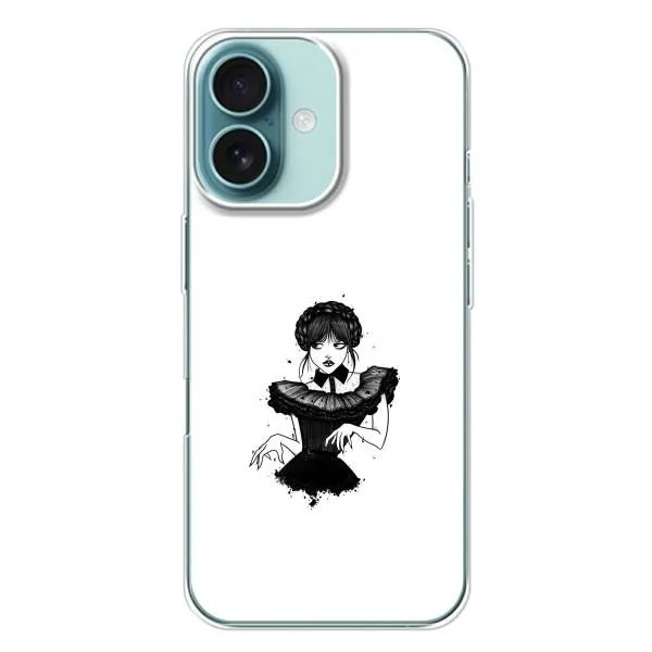 Чохол з принтом «танець Венздей» для iPhone 16 Plus