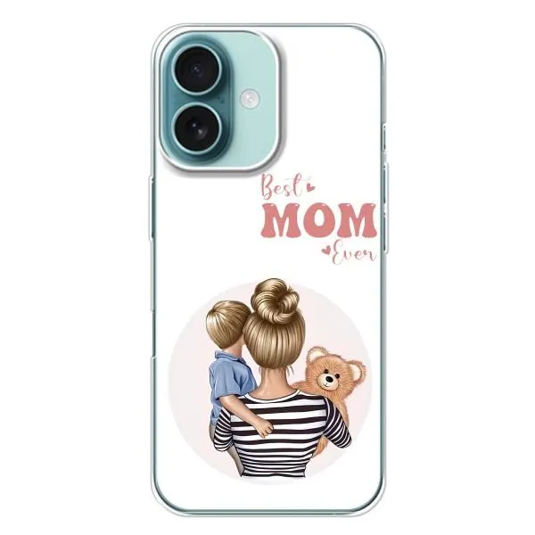 Чохол з принтом «Мама і син» для iPhone 16 Plus