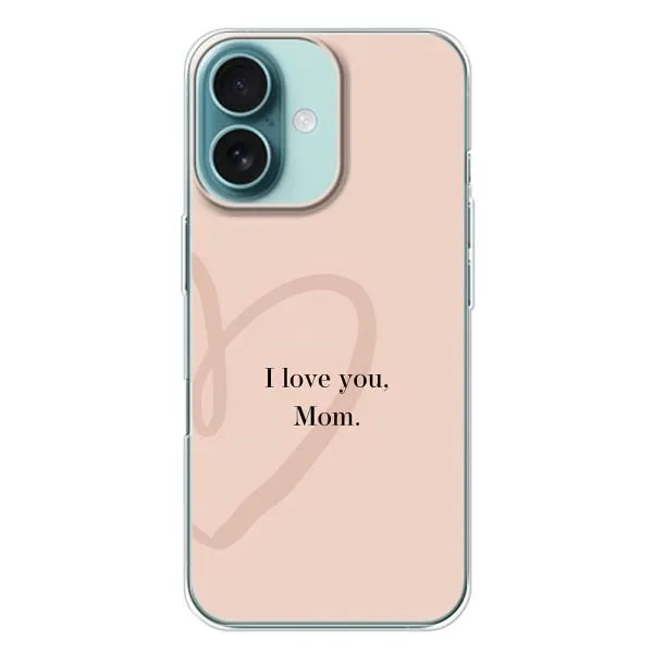 Чохол з принтом «Серце мамі» для iPhone 16 Plus