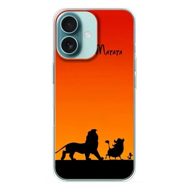 Чохол з принтом «Акуна Матата закат» для iPhone 16 Plus Чохол з принтом «Акуна Матата закат» для iPhone 16 Plus