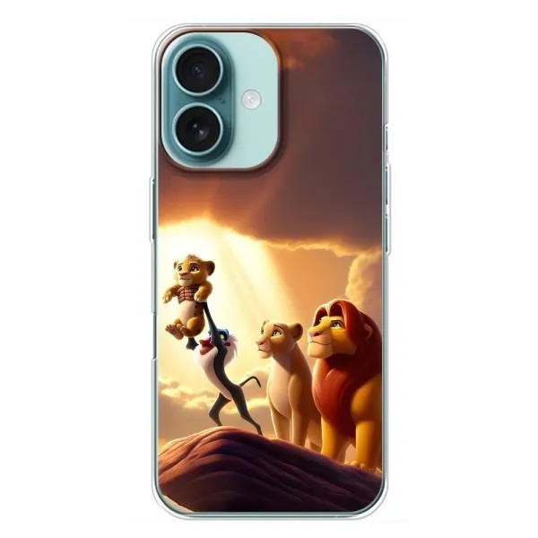 Чохол з принтом «Сімба на презентації» для iPhone 16 Plus Чохол з принтом «Сімба на презентації» для iPhone 16 Plus