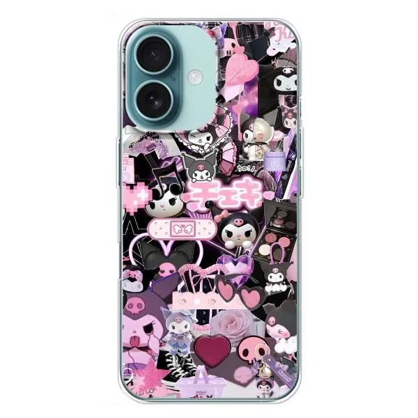 Чехол с принтом «Коллаж Куроми» для iPhone 16 Plus