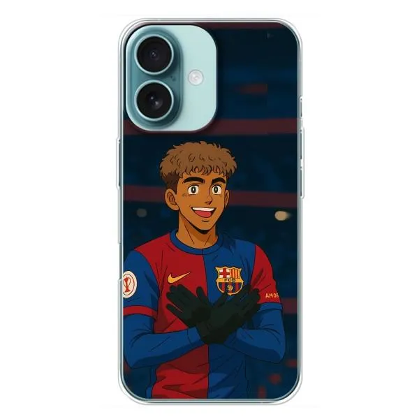 Чохол з принтом «Футболіст Ямаль» для iPhone 16 Plus