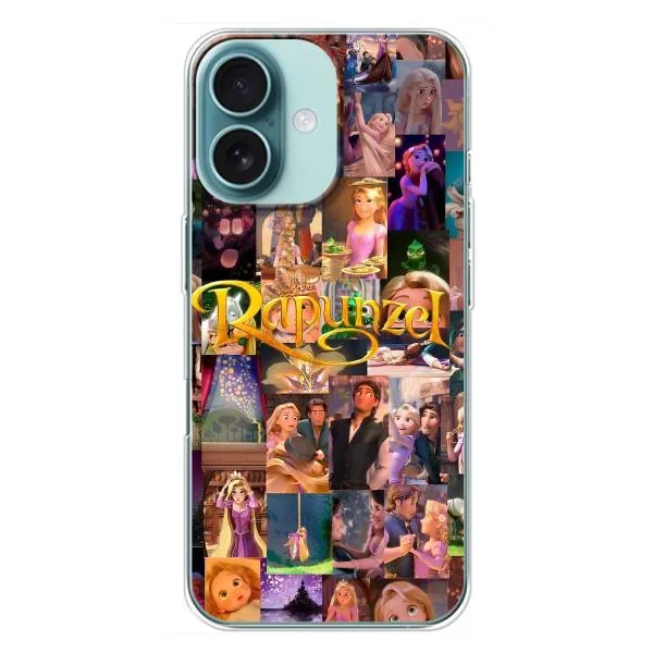 Чохол з принтом «Колаж Рапунцель» для iPhone 16 Plus