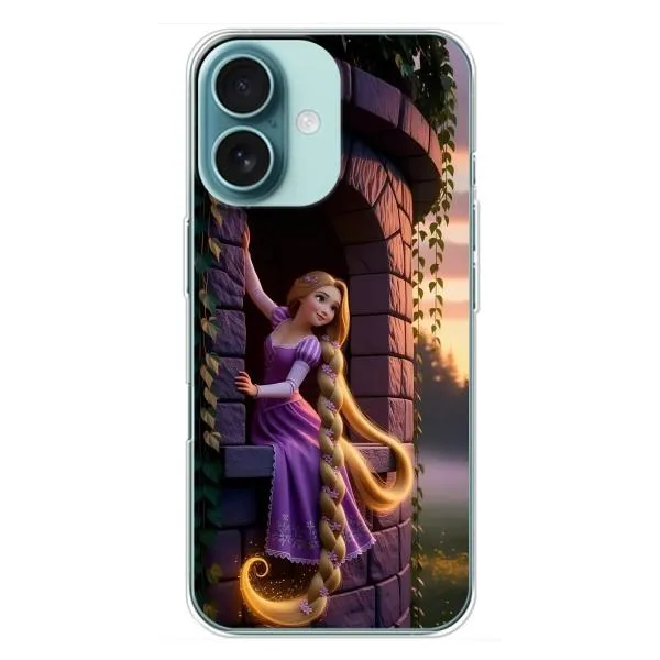 Чохол з принтом «Рапунцель на вежі» для iPhone 16 Plus