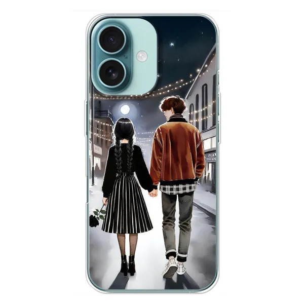 Чохол з принтом «Венздей та Тайлер» для iPhone 16 Plus