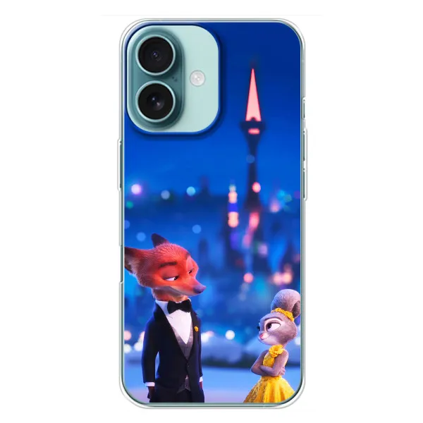 Чохол з принтом «Романтичний вечір Зоотрополіс» для iPhone 16 Plus Чохол з принтом «Романтичний вечір Зоотрополіс» для iPhone 16 Plus