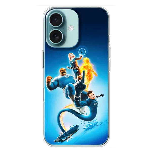 Чохол з принтом «Герої Фантастична Четвірка» для iPhone 16 Plus Чохол з принтом «Герої Фантастична Четвірка» для iPhone 16 Plus