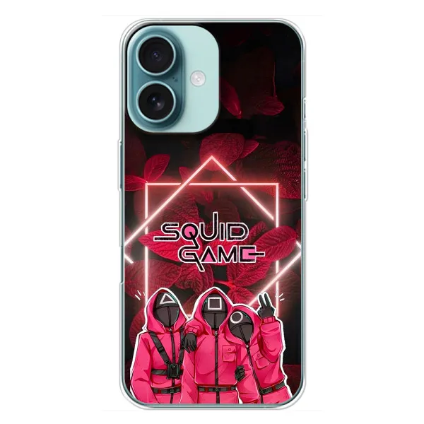 Чохол з принтом «Охоронці Гра кальмара» для iPhone 16 Plus Чохол з принтом «Охоронці Гра кальмара» для iPhone 16 Plus