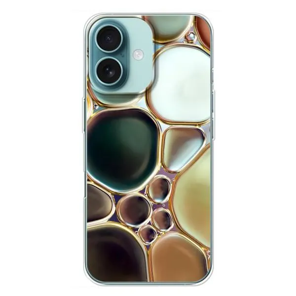 Чохол з принтом «Радужний Мрамор» для iPhone 16 Plus