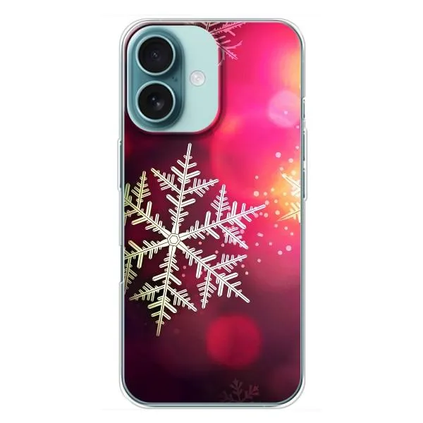 Чохол з принтом «Сніжинка» для iPhone 16 Plus Чохол з принтом «Сніжинка» для iPhone 16 Plus