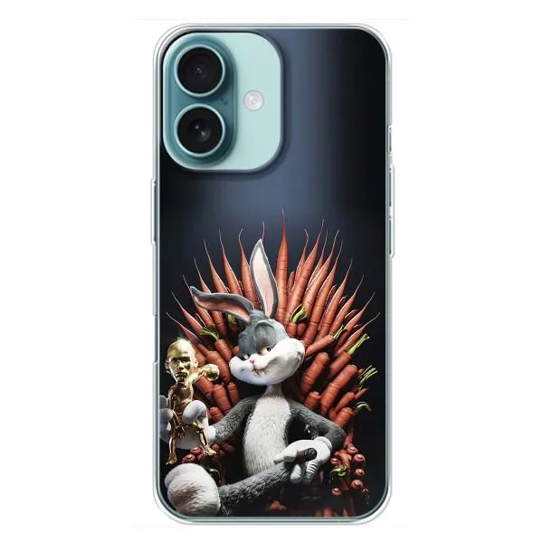 Чохол з принтом «Король Кролик» для iPhone 16 Plus