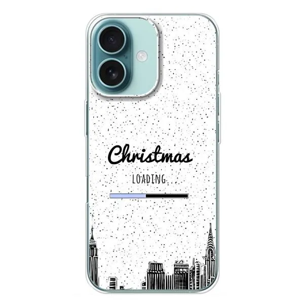 Чохол з принтом «Різдво завантажується» для iPhone 16 Plus