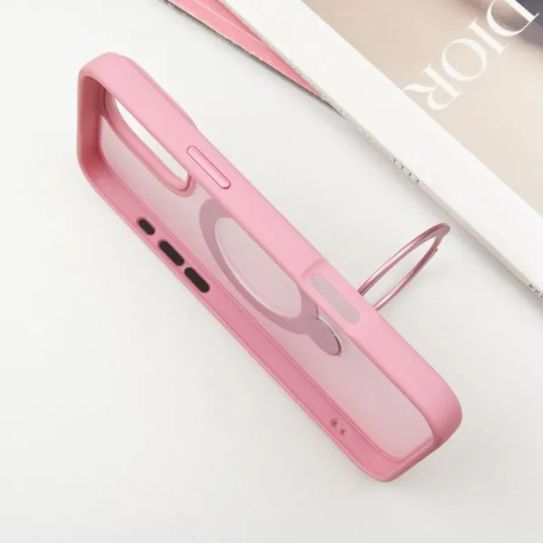 Чехол Ummi Colorful with Magnetic Fit HQ Ring для Apple iPhone 16 Pro Max (6.9") — Розовый — фото 4 Чехол Ummi Colorful with Magnetic Fit HQ Ring для Apple iPhone 16 Pro Max (6.9") — Розовый — фото 4