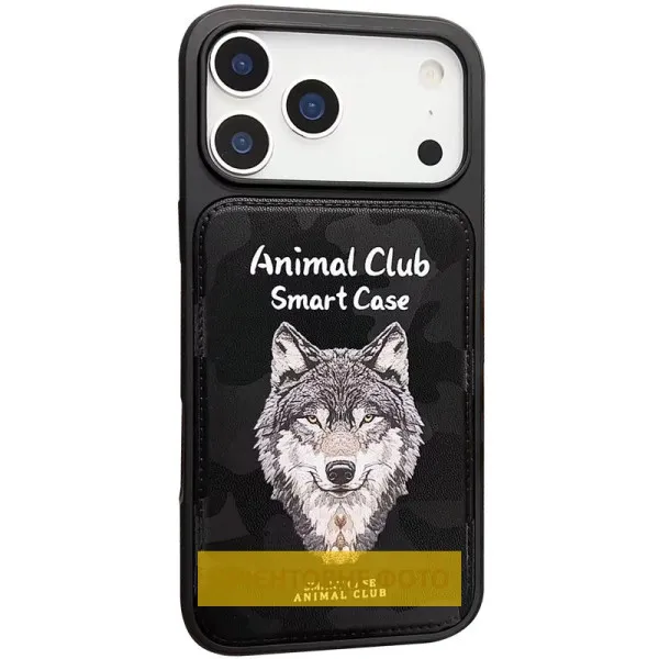 TPU+PC чехол Animal Club для Apple iPhone 16 Pro Max (6.9") — Черный — фото 1 TPU+PC чехол Animal Club для Apple iPhone 16 Pro Max (6.9") — Черный — фото 1