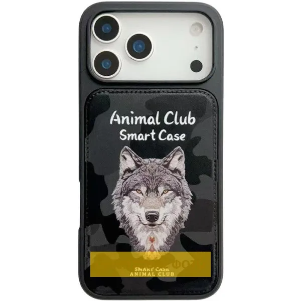TPU+PC чехол Animal Club для Apple iPhone 16 Pro Max (6.9") — Черный — фото 2 TPU+PC чехол Animal Club для Apple iPhone 16 Pro Max (6.9") — Черный — фото 2