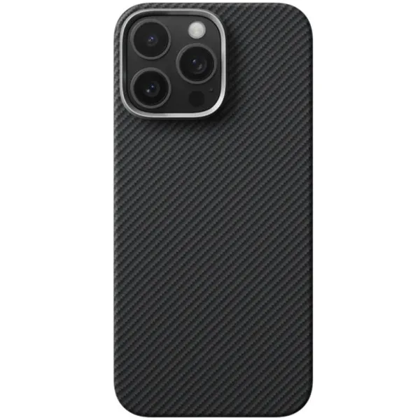 Чехол PC Carbon Protection Slim with Magnetic Fit для Apple iPhone 16 Pro Max (6.9") — Черный — фото 2 Чехол PC Carbon Protection Slim with Magnetic Fit для Apple iPhone 16 Pro Max (6.9") — Черный — фото 2