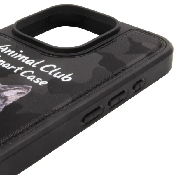 TPU+PC чехол Animal Club для Apple iPhone 16 Pro Max (6.9") — Черный — фото 4 TPU+PC чехол Animal Club для Apple iPhone 16 Pro Max (6.9") — Черный — фото 4