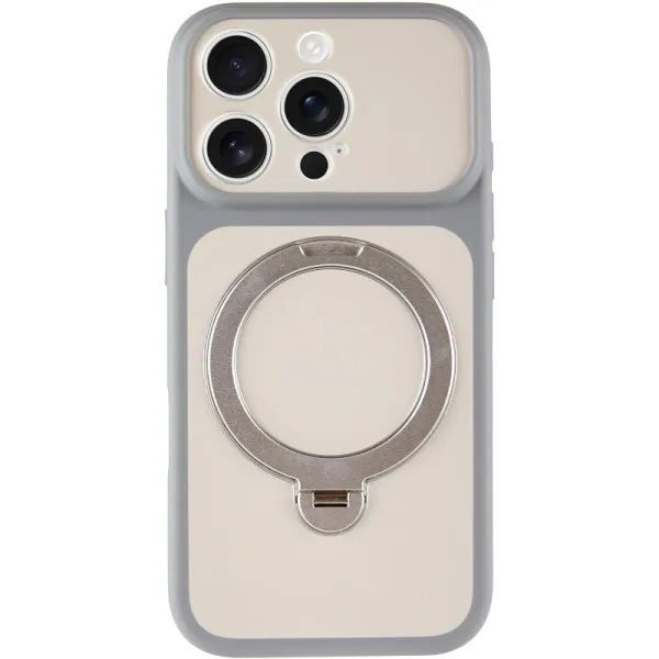 Чехол Ummi Full Camera with Magnetic Fit HQ Ring для Apple iPhone 16 Pro Max (6.9") — Серый — фото 2 Чехол Ummi Full Camera with Magnetic Fit HQ Ring для Apple iPhone 16 Pro Max (6.9") — Серый — фото 2