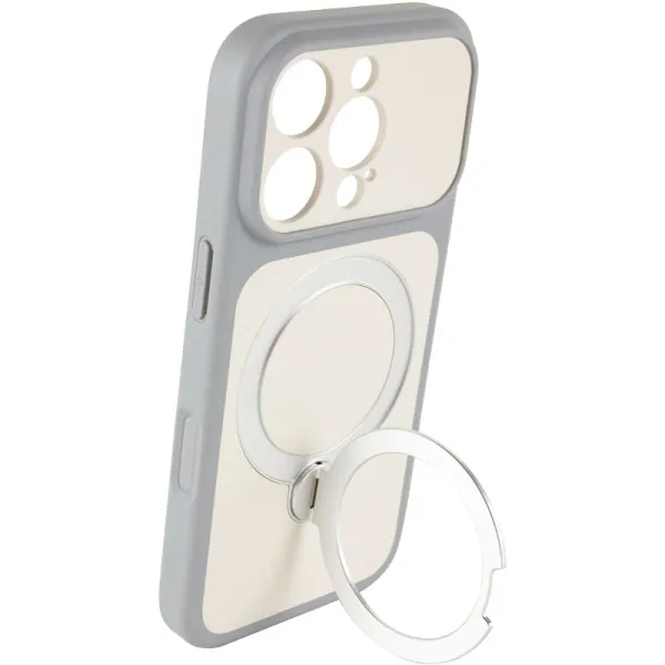 Чехол Ummi Full Camera with Magnetic Fit HQ Ring для Apple iPhone 16 Pro Max (6.9") — Серый — фото 4 Чехол Ummi Full Camera with Magnetic Fit HQ Ring для Apple iPhone 16 Pro Max (6.9") — Серый — фото 4