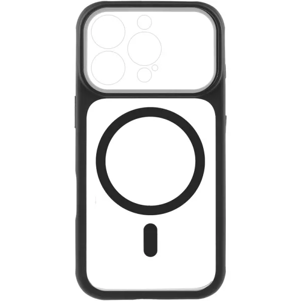 Чехол TPU+PC GETMAN Moon Clear with MagSafe для Apple iPhone 16 Pro Max (6.9") — Черный — фото 3 Чехол TPU+PC GETMAN Moon Clear with MagSafe для Apple iPhone 16 Pro Max (6.9") — Черный — фото 3