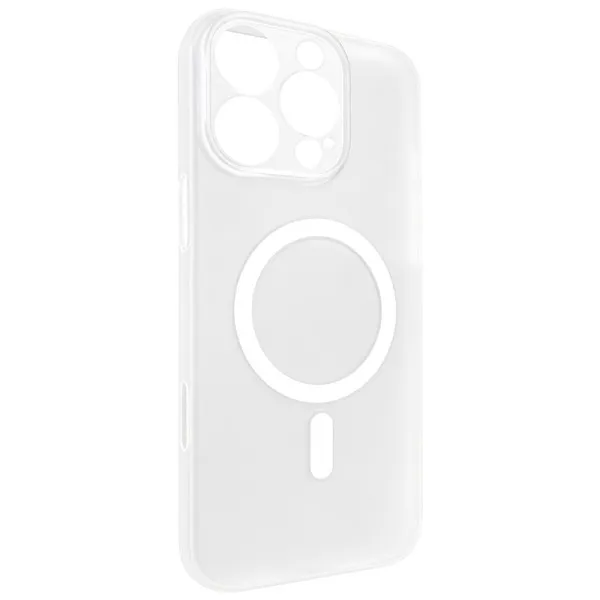 Чехол PC Slim Matte with Magnetic Fit (camera button) для Apple iPhone 16 Pro Max (6.9") — Белый — фото 1 Чехол PC Slim Matte with Magnetic Fit (camera button) для Apple iPhone 16 Pro Max (6.9") — Белый — фото 1