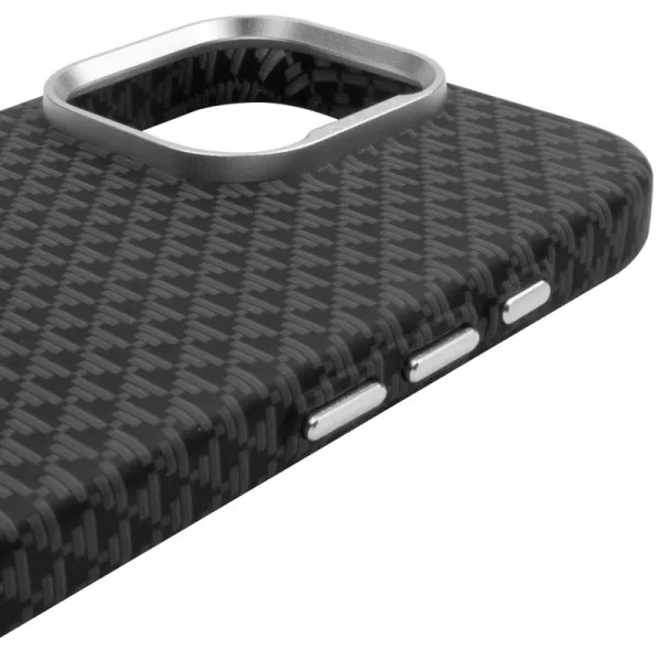Чохол TPU+PC KVZV Triangular Pattern with Magnetic Fit для Apple iPhone 16 Pro Max (6.9") — Чорний — фото 4