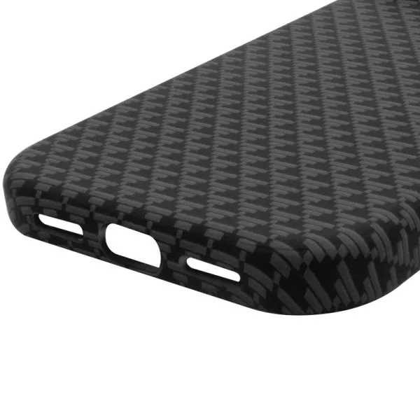 Чохол TPU+PC KVZV Triangular Pattern with Magnetic Fit для Apple iPhone 16 Pro Max (6.9") — Чорний — фото 5