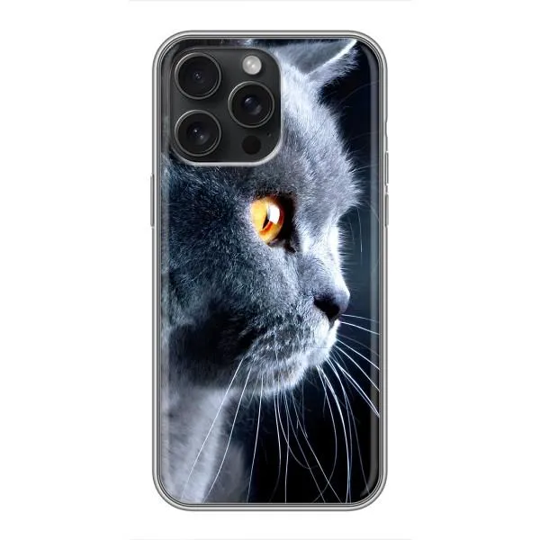 Чехол с принтом «Серый Кот» для iPhone 16 Pro Max