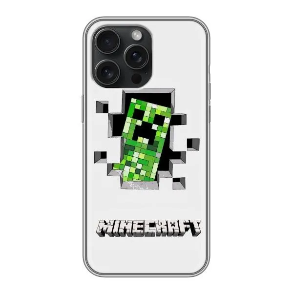 Чохол з принтом «кріпер Майнкрафт» для iPhone 16 Pro Max
