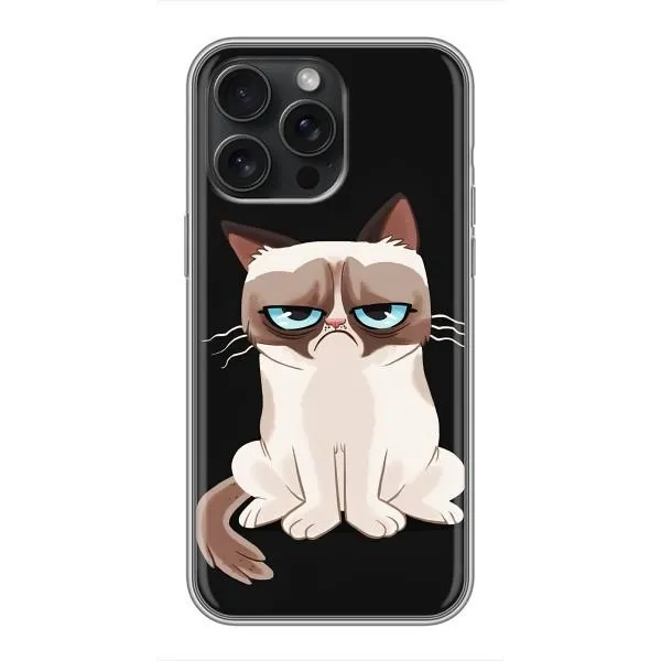 Чохол з принтом «Сумний кіт» для iPhone 16 Pro Max