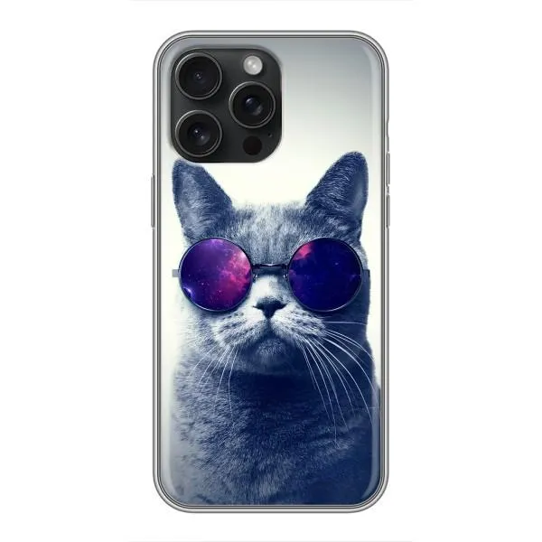 Чохол з принтом «Стильний кіт» для iPhone 16 Pro Max