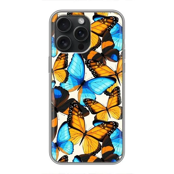 Чехол с принтом «Яркие бабочки» для iPhone 16 Pro Max Чехол с принтом «Яркие бабочки» для iPhone 16 Pro Max