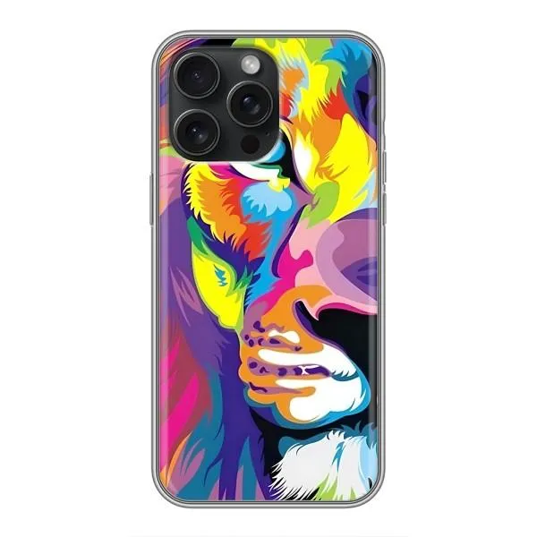 Чохол з принтом «Яскравий Лев» для iPhone 16 Pro Max