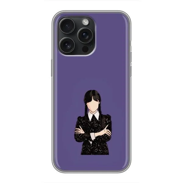 Чехол с принтом «Уэнздей в черном» для iPhone 16 Pro Max Чехол с принтом «Уэнздей в черном» для iPhone 16 Pro Max