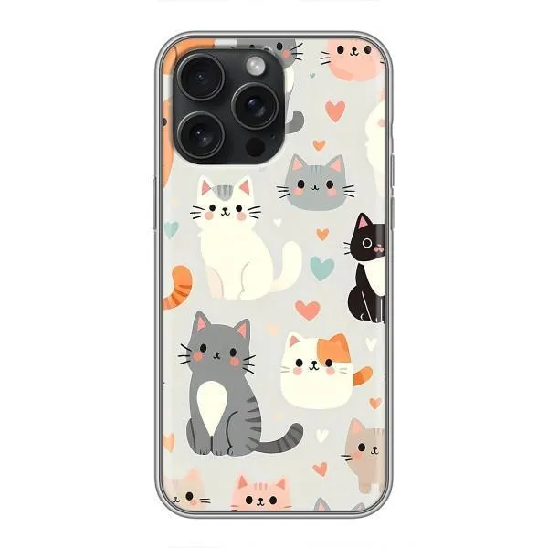 Чохол з принтом «Колаж котів» для iPhone 16 Pro Max