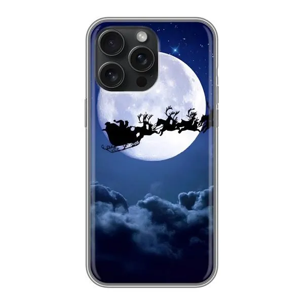 Чехол с принтом «Санта - луна» для iPhone 16 Pro Max Чехол с принтом «Санта - луна» для iPhone 16 Pro Max