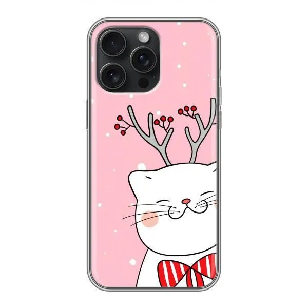 Чехол с принтом «Зимний кот» для iPhone 16 Pro Max Чехол с принтом «Зимний кот» для iPhone 16 Pro Max