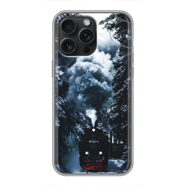 Чехол с принтом «Зимний поезд» для iPhone 16 Pro Max Чехол с принтом «Зимний поезд» для iPhone 16 Pro Max