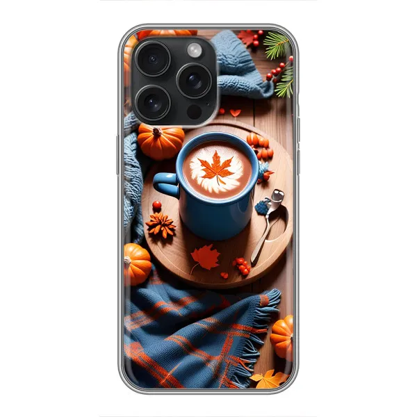 Чехол с принтом «Кофе и тыковки» для iPhone 16 Pro Max
