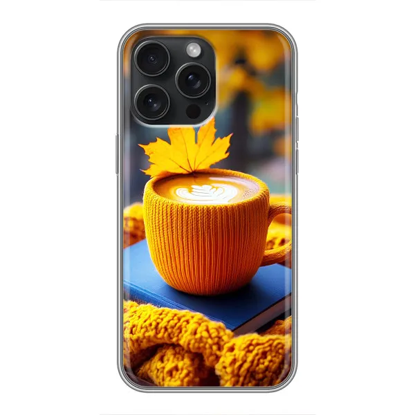 Чехол с принтом «Кофе на желтом пледе» для iPhone 16 Pro Max