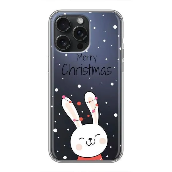 Чехол с принтом «Рождественский заяц» для iPhone 16 Pro Max