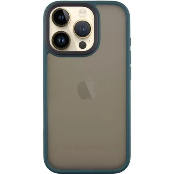 TPU+PC чехол Metal Buttons для Apple iPhone 16 Pro (6.3") — Зеленый — фото 1