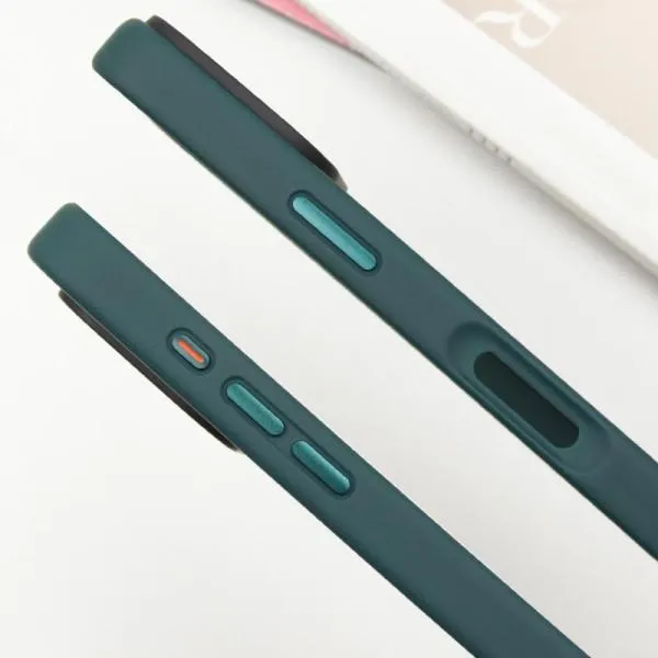 TPU+PC чехол Metal Buttons для Apple iPhone 16 Pro (6.3") — Зеленый — фото 2