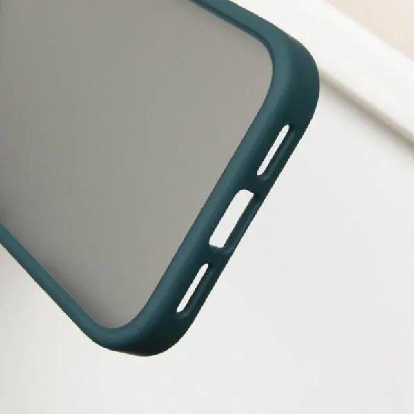 TPU+PC чехол Metal Buttons для Apple iPhone 16 Pro (6.3") — Зеленый — фото 5